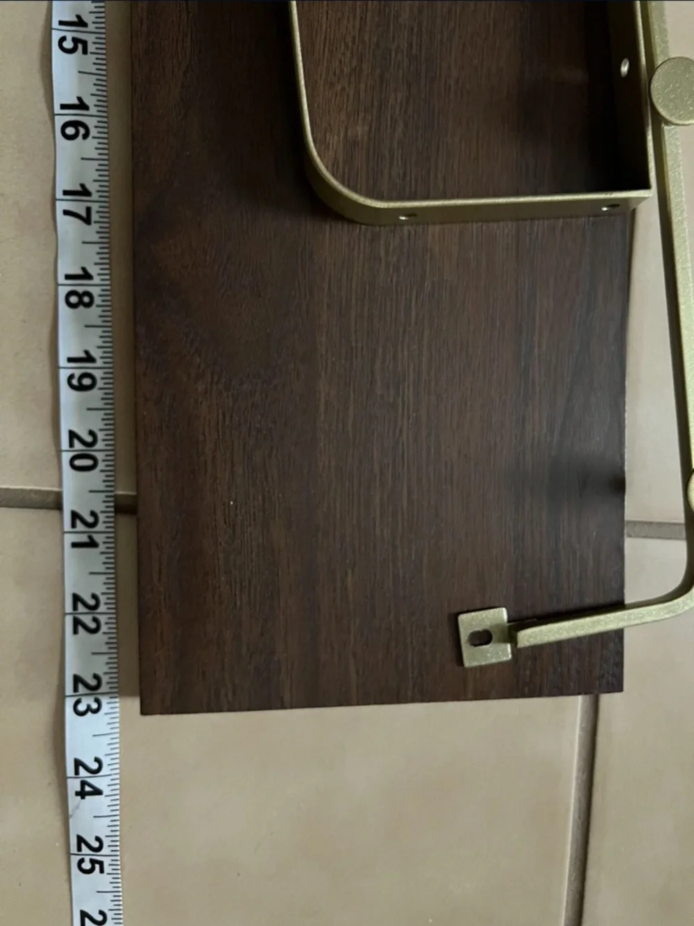 Modern Double-Basket Wall Organizer in Brushed Gold